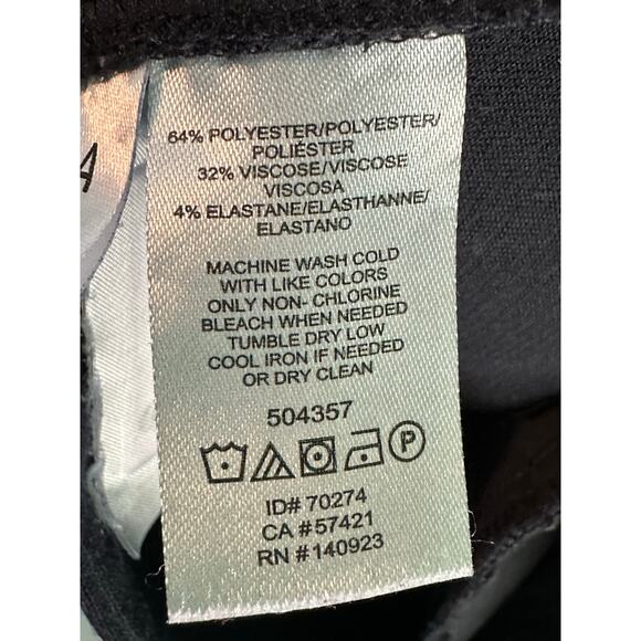 LOFT blue Marissa navy blue dress trousers pants size 16P - Picture 4 of 12